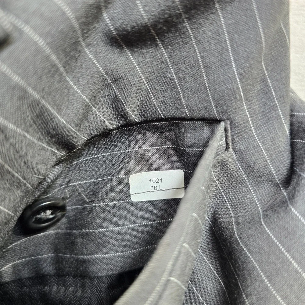Michael Kors Suit Mens 42R 2‎ Piece Pants 38x34 Grey Pinstripe Business Work